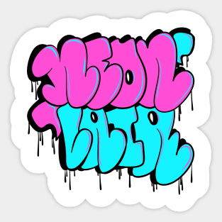 NEON LAIR - Throw-ups Sticker